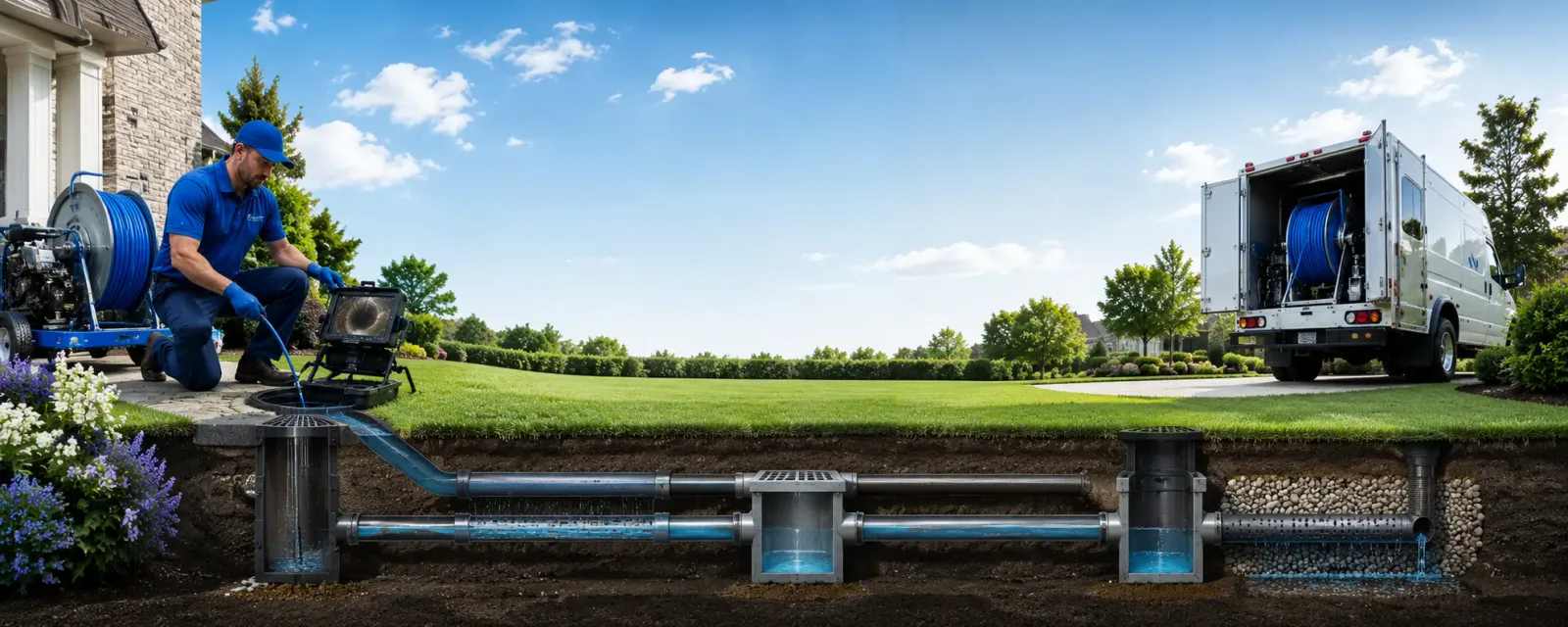 Outdoor drain cleaning information for Beattie, KS